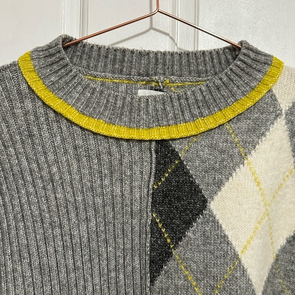 {Pringle Of Scotland X H&M} Argyle Ribbed Sweater - Sz M - Picture 3 of 12